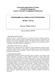 Università degli Studi di Trieste Facoltà di Ingegneria Laurea