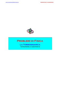 Termometria e calorimetria - Liceo Classico Scientifico XXV Aprile