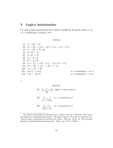 3 Logica intuizionista