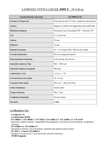 LAMPADA VOTIVA LED LE 2000UY – 24 Volt ca.