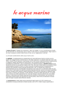 1 AS Le acque marine