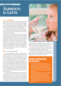 Alimenti: il Latte
