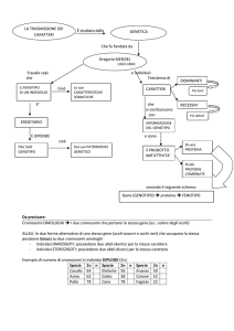 La trasmissione dei caratteri
