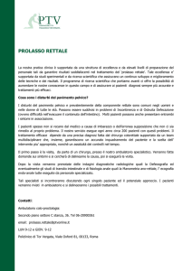 prolasso rettale - Policlinico Tor Vergata