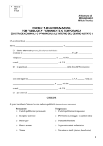 modello istanza impianti pubblicitari