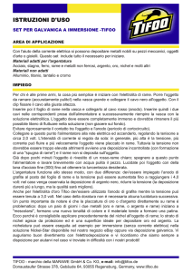 istruzioni d`uso