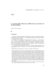 Le ragioni della tolleranza. Riflessioni sul