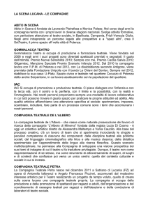 LA SCENA LUCANA - LE COMPAGNIE ABITO IN SCENA Abito in