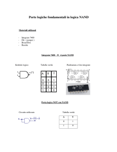 Porte logiche fondamentali in logica NAND