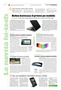 Nokia battezza il primo pc mobile