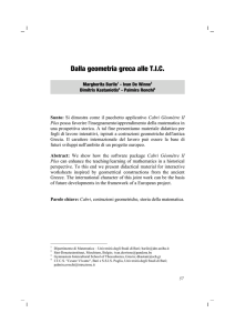 Dalla geometria greca alle TIC