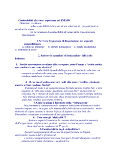 Conducibilità elettrica - Itis Galileo Galilei Roma