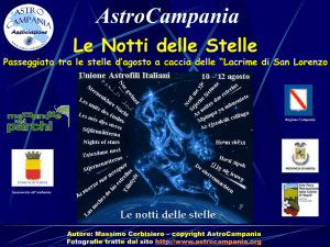 Presentazione di PowerPoint - AstroCampania