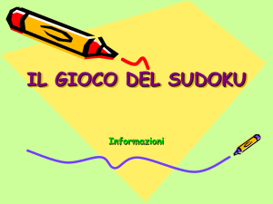 IL GIOCO DEL SUDOKU
