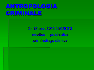 Antropologia criminale - Dr. Marco Cannavicci (Microsoft