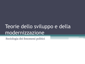 Teorie dello sviluppo e della modernizzazione