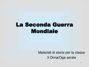 La Seconda Guerra Mondiale