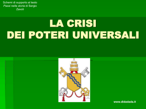 La crisi dei poteri universali - ppt