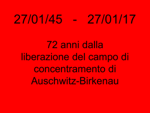 giorno della memoria 2017