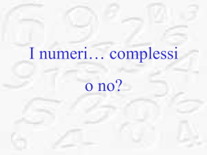 I numeri complessi