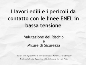 I lavori edili ei pericoli da contatto con le linee ENEL in bassa tensione