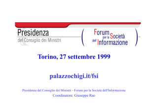 Nessun titolo diapositiva - Centro di Coordinamento degli Enti