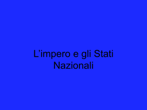 nascita degli stati nazionali