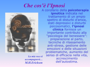 Ipnosi clinica - Centro di Psicologia Italo