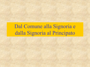 Dal Comune alla Signoria