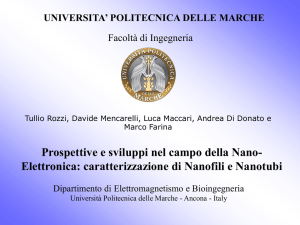 caratterizzazione di Nanofili e Nanotubi