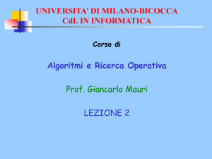 Appunti sull`algoritmo di Strassen