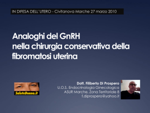 GnRH Analoghi e Miomectomia