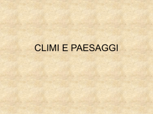 CLIMI E PAESAGGI