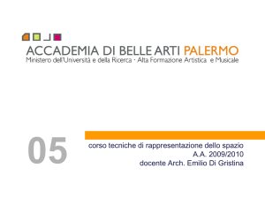 L`assonometria - Corso di Tecniche di rappresentazione dello spazio