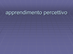 apprendimento percettivo
