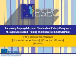 quadro di competenze dei caregiver per anziani