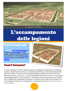 L`accampamento romano - Liceo Classico Dettori