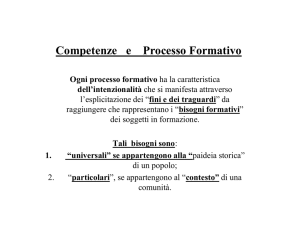 Intenzionalità educativa e competenze