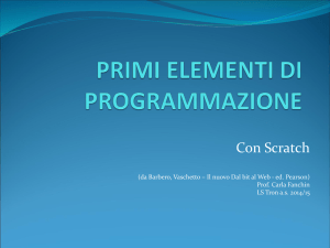 Slide Programmazione con SCRATCH