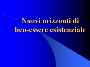 Nuovi orizzonti di ben-essere esistenziale