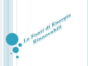 Le fonti di energia rinnovabili