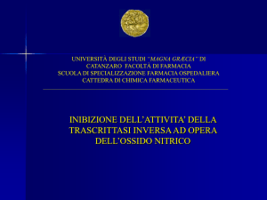 Inibizione dell`attività della trascrittasi inversa ad opera dell`ossido