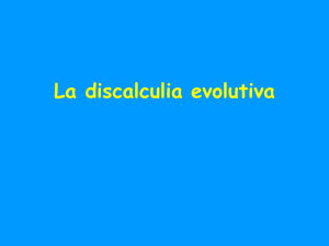 La discalculia evolutiva