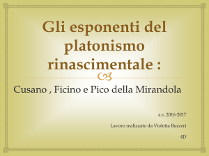 Gli esponenti del platonismo rinascimentale