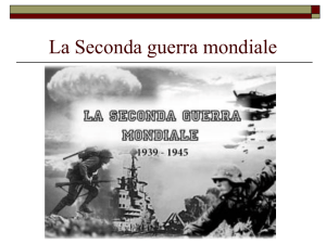 La Seconda guerra mondiale