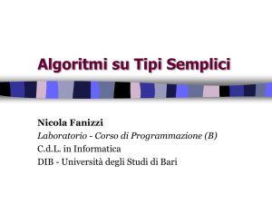 2. Pascal - Algoritmi su tipi semplici
