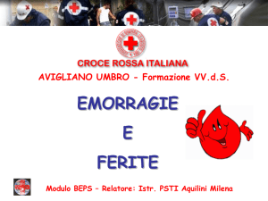 ferita - CRI Avigliano Umbro