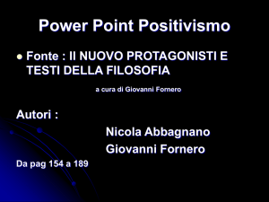 Il positivismo e Spencer