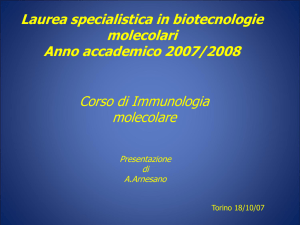 Slide 1 - Corsi di Studio del Dipartimento di Biotecnologie