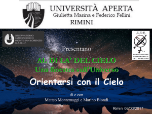 Diapositiva 1 - Associazione Astronomica del Rubicone